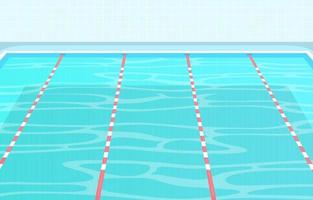 piscine avec ruelles et cordes vecteur