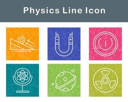 la physique vecteur icône ensemble