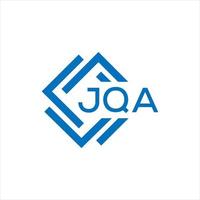 jqa lettre logo conception sur noir Contexte. jqa Créatif cercle lettre logo concept. jqa lettre conception. vecteur