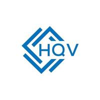 hqv lettre conception.hqv lettre logo conception sur blanc Contexte. hqv Créatif cercle lettre logo concept. hqv lettre conception. vecteur