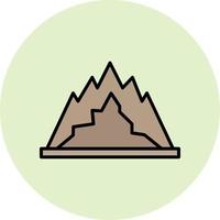 icône de vecteur de montagne