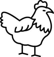 poule vecteur icône