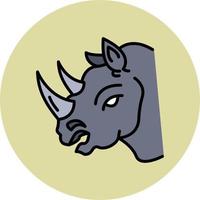 rhinocéros vecteur icône
