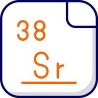 strontium vecteur icône