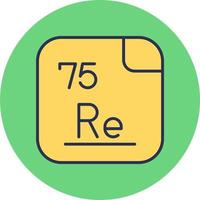 rhénium vecteur icône