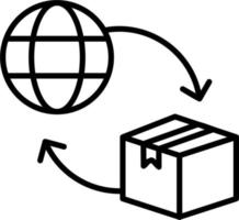 icône de vecteur d'importation