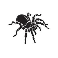 araignée noir vecteur illustration