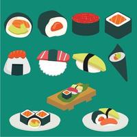 gratuit Sushi Icônes gratuit vecteur illustration