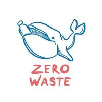 zéro déchets trousse éco problème de Terre vecteur illustration ensemble