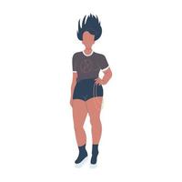 punk Dame personnage vecteur illustration.