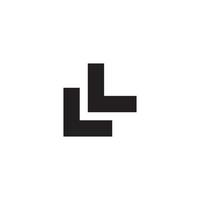 ll logo conception vecteur isolé sur blanc Contexte.