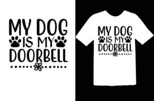 conception de t-shirt svg chien vecteur