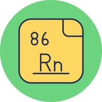 radon vecteur icône