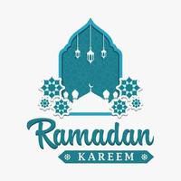 Ramadan kareem logo vecteur conception