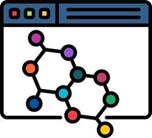 icône de vecteur de molécule