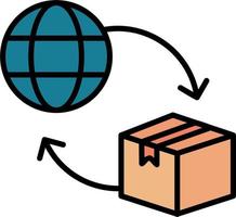 icône de vecteur d'importation