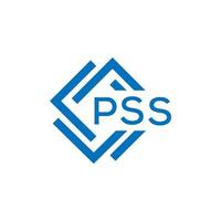 pss lettre logo conception sur blanc Contexte. pss Créatif cercle lettre logo concept. pss lettre conception. vecteur