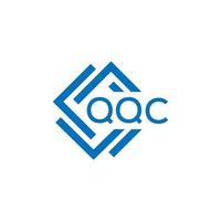 qqc lettre logo conception sur blanc Contexte. qqc Créatif cercle lettre logo concept. qqc lettre conception. vecteur