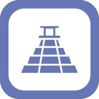 icône de vecteur pyramide aztèque