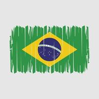 vecteur de brosse drapeau brésil