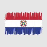 vecteur de brosse drapeau paraguay