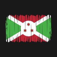 vecteur de brosse drapeau burundi