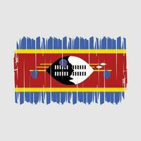 vecteur de brosse drapeau swaziland