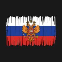 vecteur de brosse drapeau russie