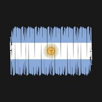 illustration vectorielle de brosse drapeau argentine vecteur