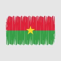 burkina faso drapeau brosse illustration vectorielle vecteur