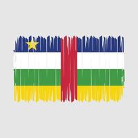 drapeau de l'afrique centrale brosse illustration vectorielle vecteur