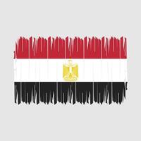 drapeau egypte brosse illustration vectorielle vecteur