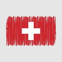 drapeau suisse brosse illustration vectorielle vecteur