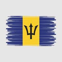 vecteur de drapeau de la barbade