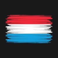 vecteur de drapeau luxembourgeois