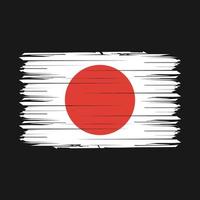 drapeau du japon brosse illustration vectorielle vecteur