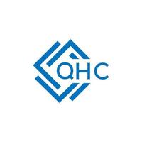 qhc lettre logo conception sur blanc Contexte. qhc Créatif cercle lettre logo concept. qhc lettre conception. vecteur