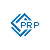 prp lettre logo conception sur blanc Contexte. prp Créatif cercle lettre logo concept. prp lettre conception. vecteur