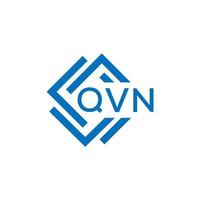 qvn lettre logo conception sur blanc Contexte. qvn Créatif cercle lettre logo concept. qvn lettre conception. vecteur