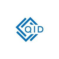 qid lettre logo conception sur blanc Contexte. qid Créatif cercle lettre logo concept. qid lettre conception. vecteur