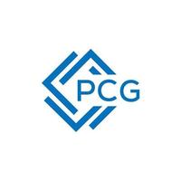 pcg lettre logo conception sur blanc Contexte. pcg Créatif cercle lettre logo concept. pcg lettre conception. vecteur