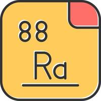 radium vecteur icône