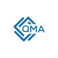 qma lettre logo conception sur blanc Contexte. qma Créatif cercle lettre logo concept. qma lettre conception. vecteur