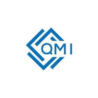 qmi lettre logo conception sur blanc Contexte. qmi Créatif cercle lettre logo concept. qmi lettre conception. vecteur