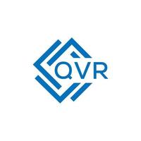 qvr lettre logo conception sur blanc Contexte. qvr Créatif cercle lettre logo concept. qvr lettre conception. vecteur