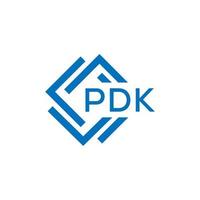 pdk lettre logo conception sur blanc Contexte. pdk Créatif cercle lettre logo concept. pdk lettre conception. vecteur