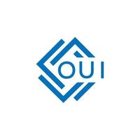 oui lettre logo conception sur blanc Contexte. oui Créatif cercle lettre logo concept. oui lettre conception. vecteur