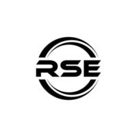 création de logo de lettre rse dans l'illustration. logo vectoriel, dessins de calligraphie pour logo, affiche, invitation, etc. vecteur