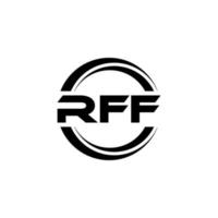 création de logo de lettre rff en illustration. logo vectoriel, dessins de calligraphie pour logo, affiche, invitation, etc. vecteur
