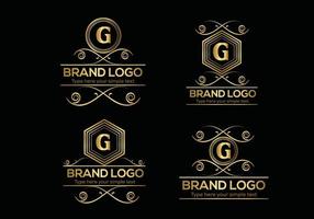 initiale lettre luxe logo modèle dans vecteur art